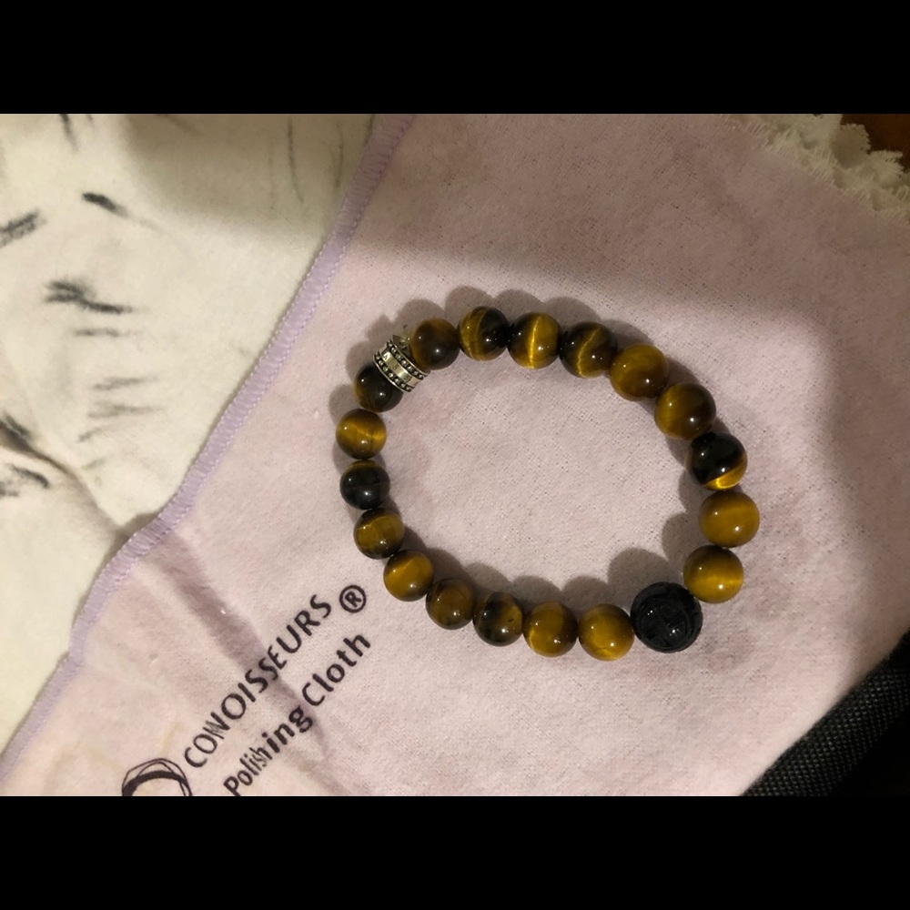 Genuine tiger eye gemstone bracelet